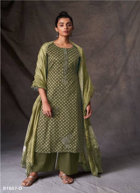 Ganga Joelle S1807 Cotton Silk Designer Salwar Suits
